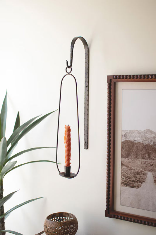Hanging Wall Taper Candleholder