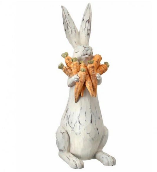 Whitewash Bunny with Carrots