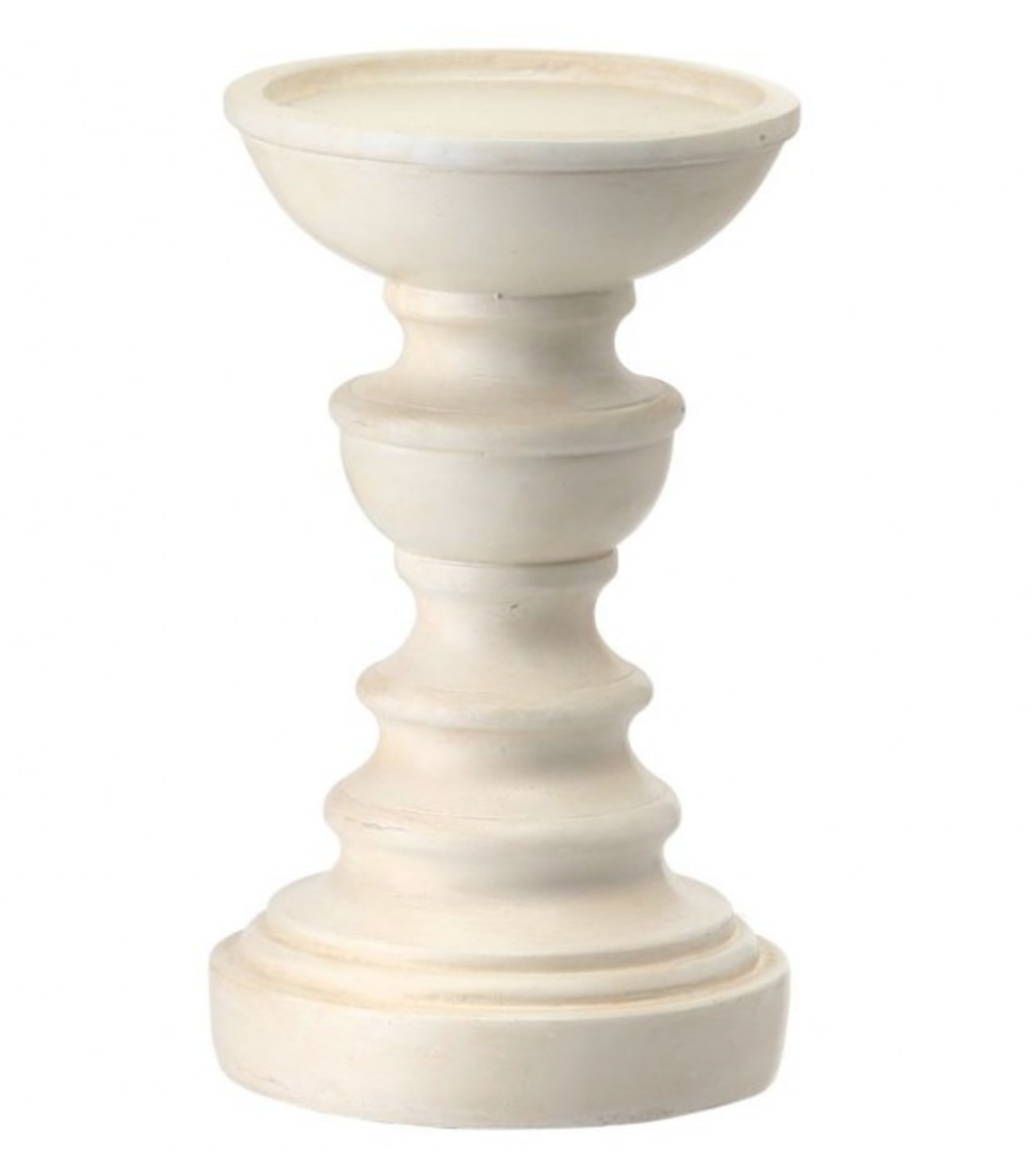 White Wooden Candle Sticks