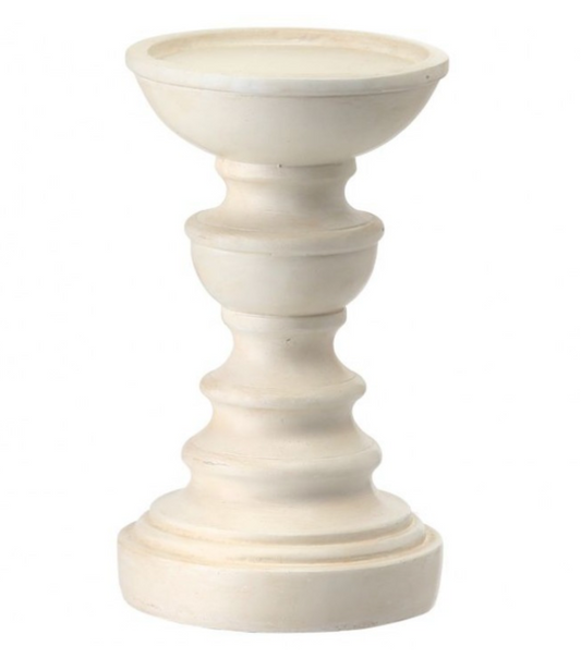White Wooden Candle Sticks