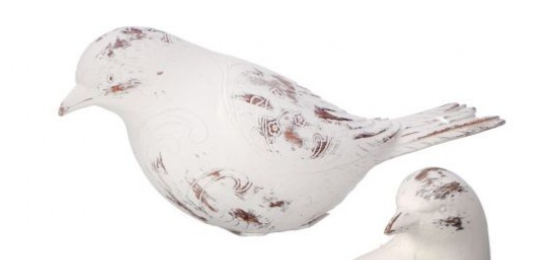 White Carved Birds