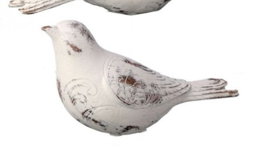 White Carved Birds