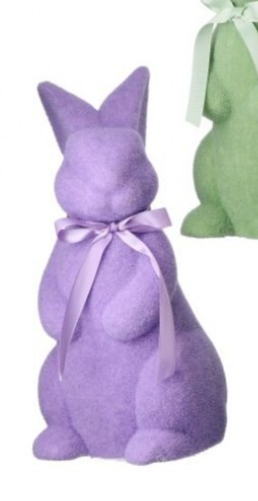 15" Flocked Easter Bunny