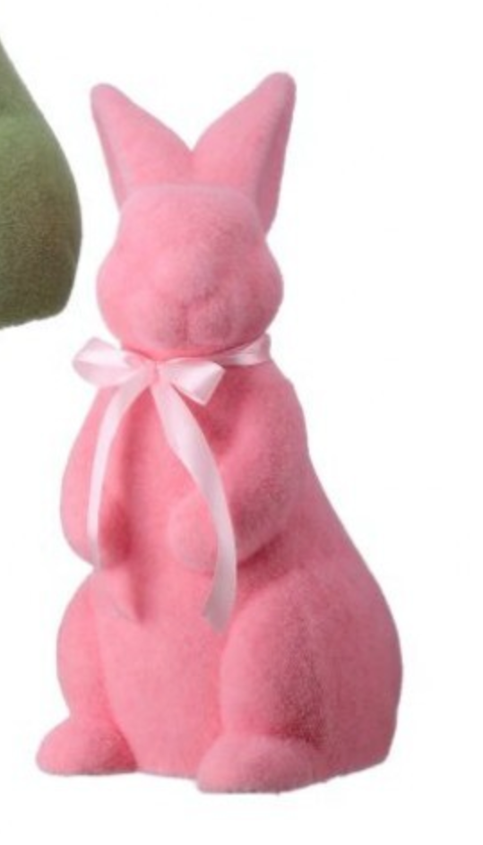 15" Flocked Easter Bunny