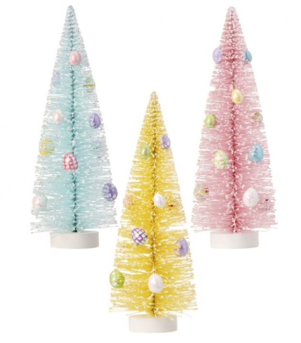 Flock Bristle Easter Tree with Eggs
