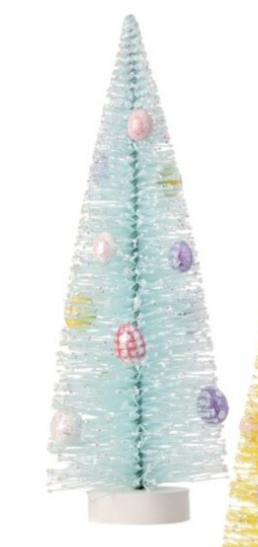Flock Bristle Easter Tree with Eggs
