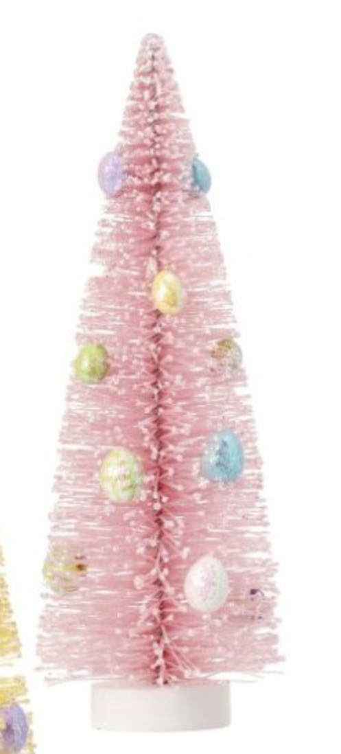 Flock Bristle Easter Tree with Eggs