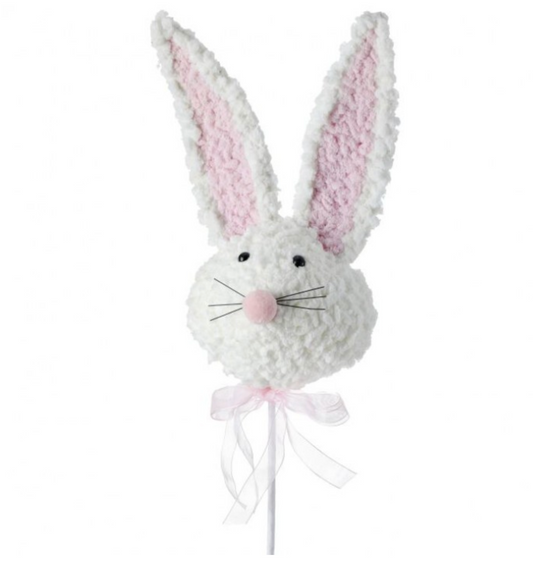 Furry Easter Bunny Head Pink