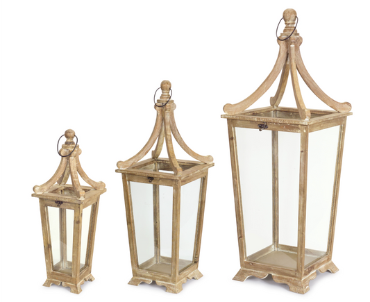 Wood and Glass Lantern