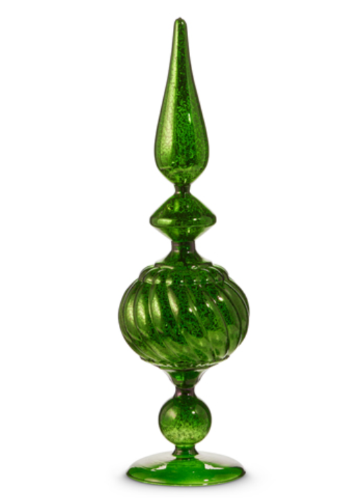 Green Glass Finial