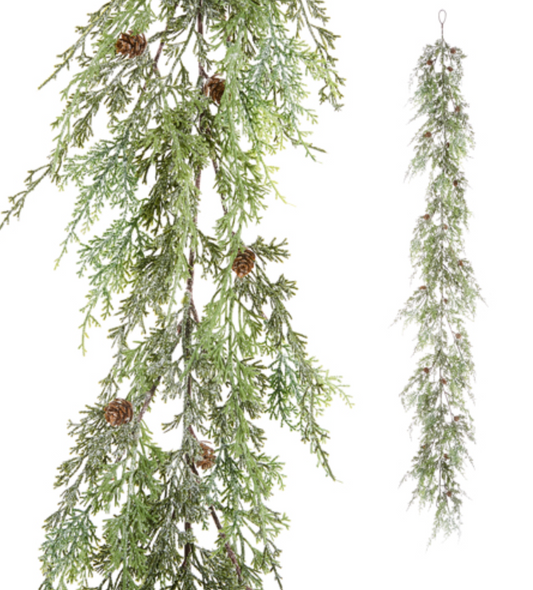 Iced Cedar Garland