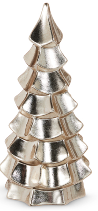 Metallic Glazed Ribbon Tree