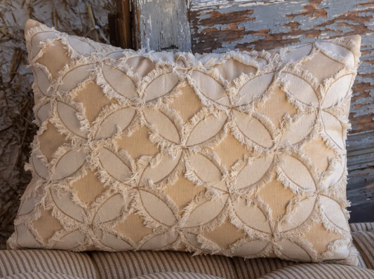 Neutral Pinwheel Rectangle Pillow