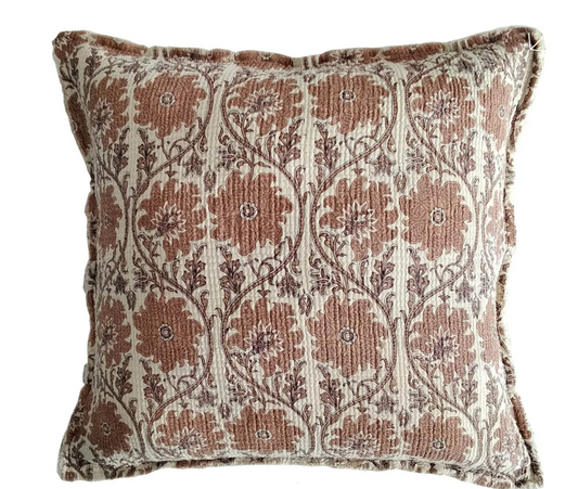 Quince Botanical Print Pillow