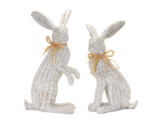 Resin Wicker Rabbit