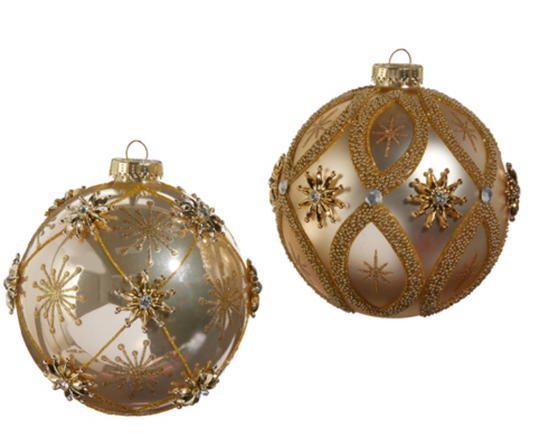 Star and Jewel Ball Ornament