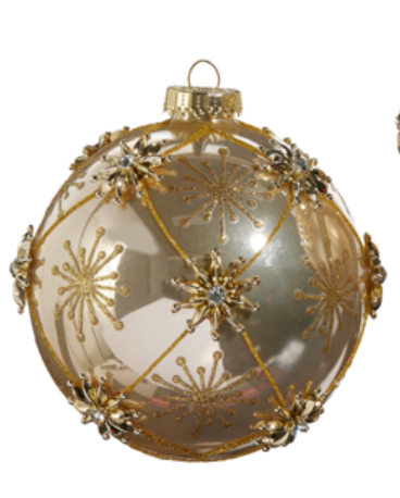 Star and Jewel Ball Ornament