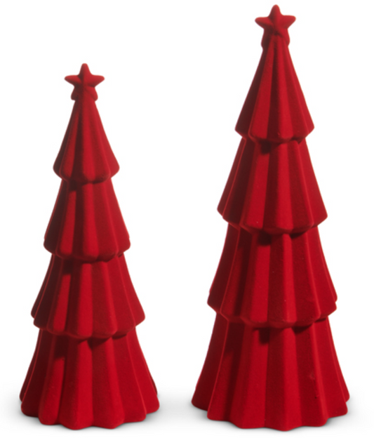 Tiered Flocked Trees