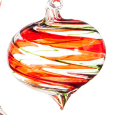 Tricolor Spiral Ornaments