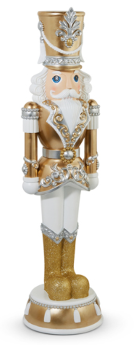 48" Gold and Silver Nutcracker
