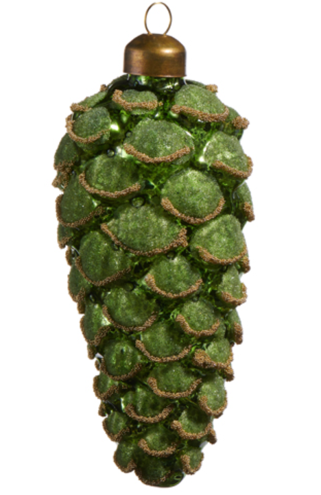 5" Green Pinecone Ornament