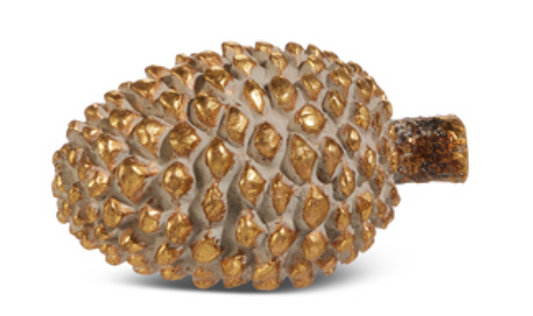 5.5" Gilded Pinecone