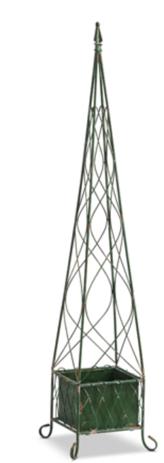 Distressed Square Garden Obelisks