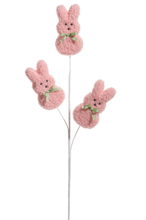 24" Pink Bunny Spray