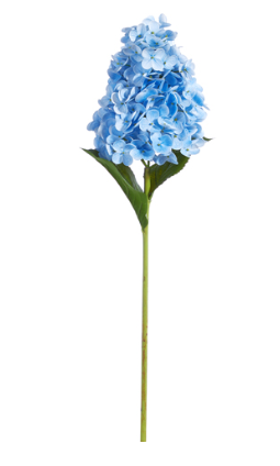 29" Real Touch Blue Hydrangea Stem
