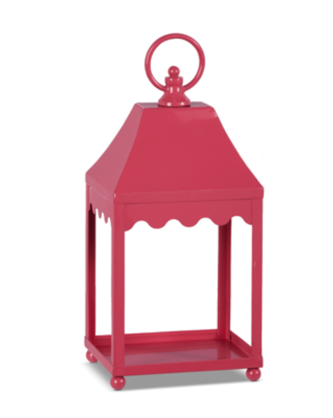 13.5" Pink Lantern
