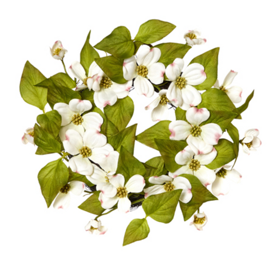 Dogwood Mini Wreath-Candle Ring