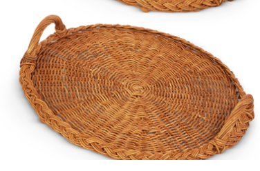 Handled Woven Trays