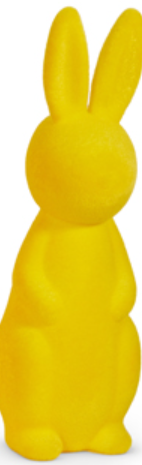15" Bright Flocked Bunny