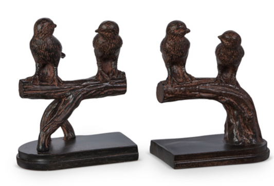 Birds on Branch Bookends