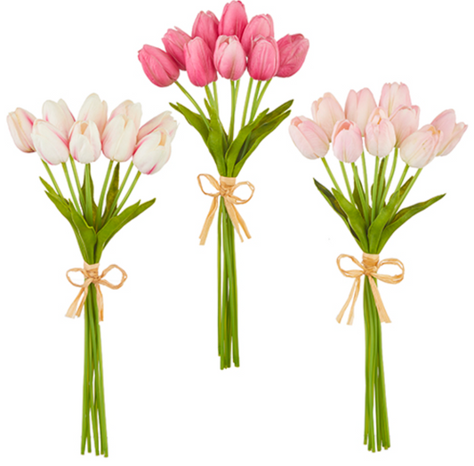 15" Real Touch Tulip Bundles
