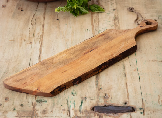 Wooden Live Edge Baguette Board