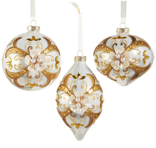 Floral Embellished Ornament