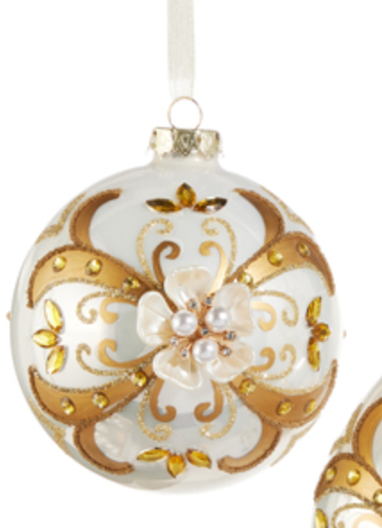 Floral Embellished Ornament