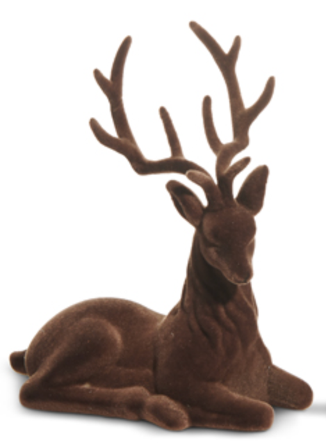Smaller Brown Flocked Deer