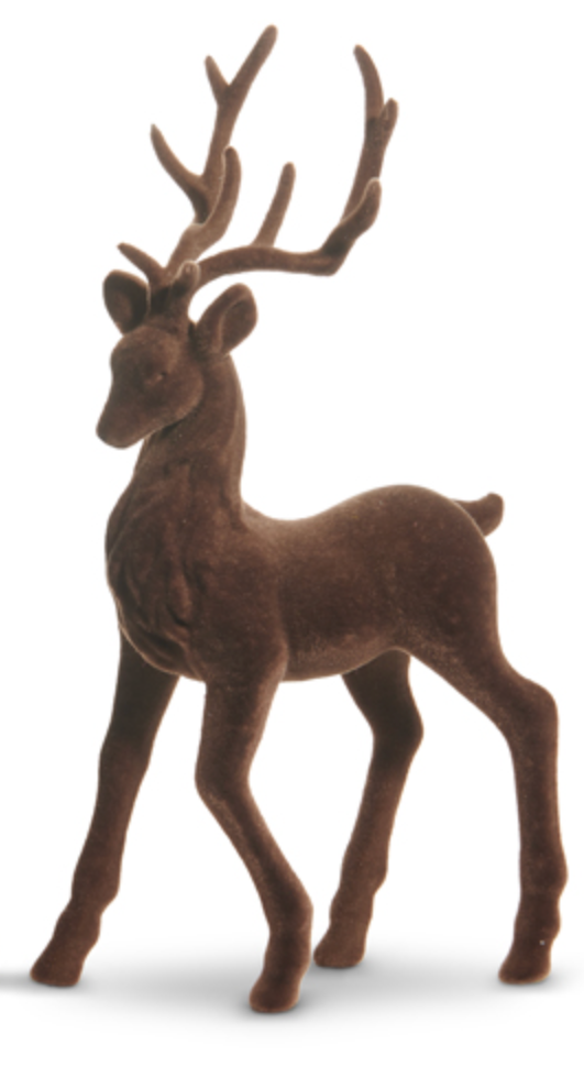 Smaller Brown Flocked Deer