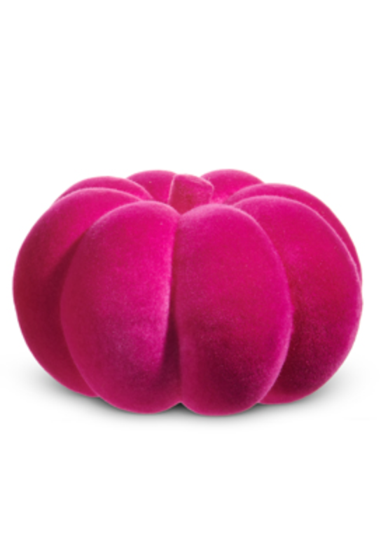 Pink Flocked Pumpkins