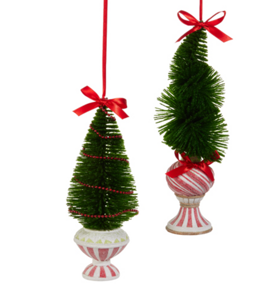 9.5 Merry Topiary Resin Ornaments