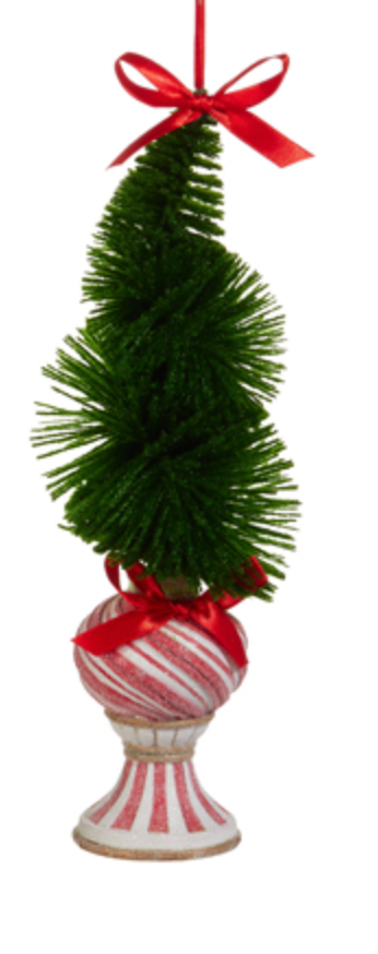 9.5 Merry Topiary Resin Ornaments