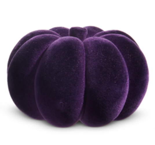 Purple Flocked Pumpkin