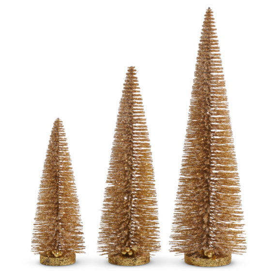 Gold Bottle Brush Trees
