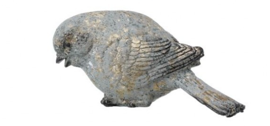 Grey Resin Bird