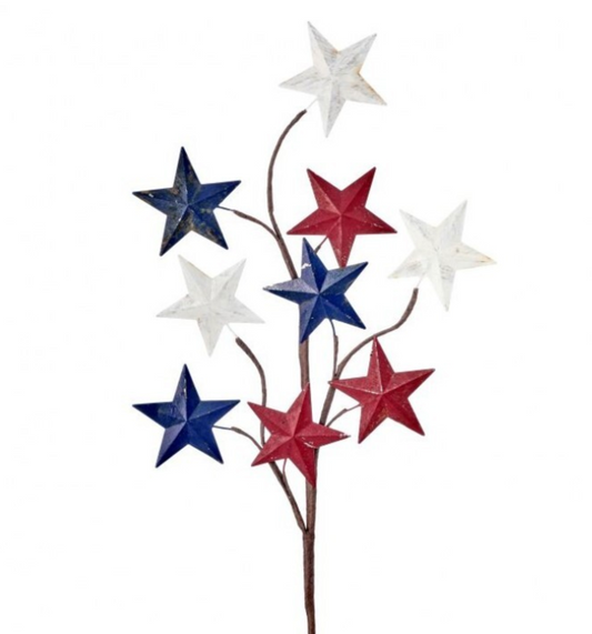 28" METAL ANTIQUE COUNTRY STARS SPRAY