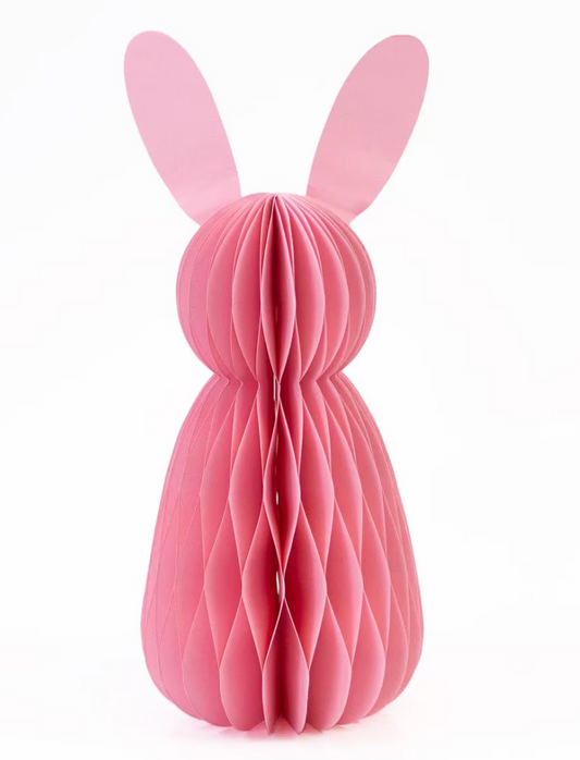 12" Pink Accordion Paper Bunny