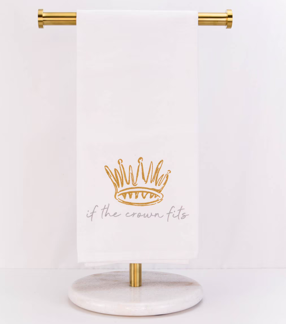 If The Crown Fits Flour Sack Hand Towel