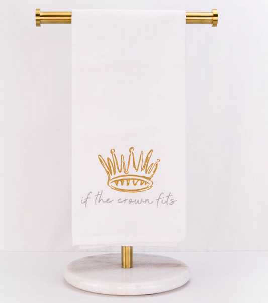 If The Crown Fits Flour Sack Hand Towel